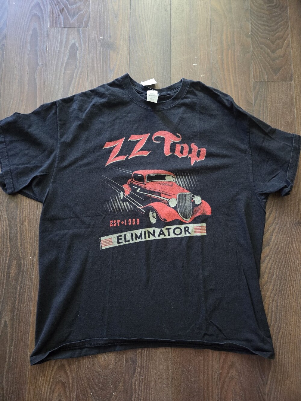 ZZ Top Eliminator Graphic Tee Concert Merch- Black & Red,mens Xl, Fits L